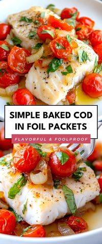 Whip up this Quick Baked Cod in Foil Packets for a hassle-free dinner that's bursting with flavor! It's healthy, easy to clean up, and perfect for busy weeknights when you still want something delicious.