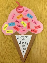 descriptive writing Mother's Day activity