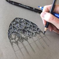 Cette illustratrice capture la beauté de l'architecture gothique dans les moindres détails