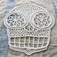 Ravelry: Sugar Skull Shawl pattern by Spider Mambo