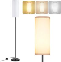 PARTPHONER Floor Lamp for Living Room, Modern Standing Lamps with Lampshade, Minimalist Tall Lamp with Foot Switch for Living Room, Bedroom, Kids Room, Office(Bulb Not Included) - Amazon.com