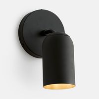 Our Paige Articulating Dome Cylinder Wall Sconce features a sleek, streamlined design with an articulating shade, and provides focused directional light. Available in several finishes with a straight or dome-shaped shade.