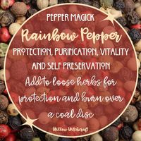 Rainbow Peppercorns Willow Witchcraft