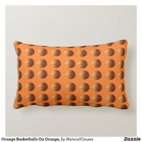 Orange #basketball  On Orange, Lumbar #cushion , https://www.zazzle.com.au/z/puesv?rf=238264515719271843