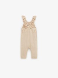 ZARA - Unisex - Ruffled knit overalls - Taupe brown - 4-5 years (43,3 inches)