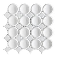 Thomas Avenue Ceramics Contour 12"X12" Ceramic Circular Mosaic Wall and Backsplash Tile & Reviews | Wayfair