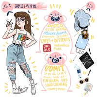 Here’s my meet the artist + some peach pals – I kind of rushed oop;;;