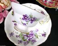 Hammersley tea cup and saucer VICTORIAN VIOLETS