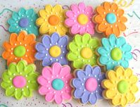 Flower Cookies Flower Cookie Favors Decorated Flower | Etsy