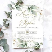 Check out the link below to our Etsy store for all matching stationery for this design! https://www.etsy.com/shop/LOVEandEVENT?ref=seller-platform-mcnav&search_query=le220 Sage Green Wedding Invitation Template | Greenery Gold Wedding Invite | Greenery Eucalyptus Invite | Modern Eucalyptus Wedding GRACE | LE220 Welcome and warm greetings from Blooming Paper Invites! We are glad to contribute to the preparation of your celebration! This Template is a fully editable design.  Add Foto on the backsi