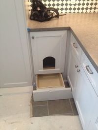 Awesome Ways To Hide A Cat Litter box... | Cat litter box, Cat litter, Laundry room storage