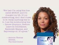 Any #GoodDoctor fans out there? I know I’m one for a few reasons. Now add this as another reason! And isn’t her hair gorg???   I can’t tell you how much I love these products and this company! Email me if you have any hair or Monat questions-flockslocelylocks@gmail.com   #gorgeouscurls #curls #healthyhair #veganhair #crueltyfree #testimony #thegooddoctor #antoniathomas #actressesknow #monat #monathair #flockslovelylocks #flockslocks