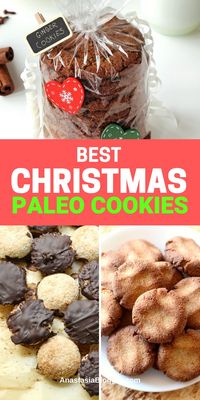 Looking for some great PALEO Christmas Cookies Recipes? We have on AnastasiaBlogger.com a collection of the best Paleo holiday cookies for your family and friends! #paleo #christmas #cookies #christmascookies #paleodiet