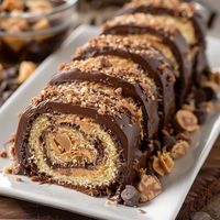 Peanut Butter Cup Cake Roll