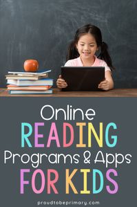 Stuck doing remote or distance learning? Do you homeschool? Encourage kids to learn and practice reading at home or in the classroom with these online reading programs and apps. Try any of these engaging digital reading programs or apps to help kids with phonics, reading comprehension, and fluency. #readingactivities #distancelearning #onlinereading #readingapps #kidreading