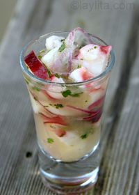 Ceviche de pulpo or octopus ceviche recipe