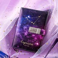 Zodiac Sign Printed Galaxy Notebook with Lock Price: 56.96 & FREE Shipping #hashtag3