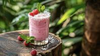 Raspberry Coconut Mojito