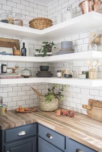 Kitchen open shelving has never been more popular. Get inspired by the best designer tips for styling your opening shelves.