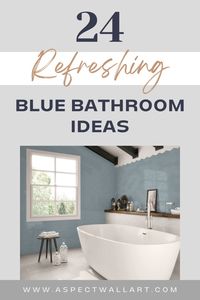 Refresh your bathroom decor with these refreshing blue bathroom ideas. Discover how blue can work with various styles, from bold to chic and serene