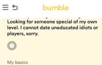 Bumble Bio, Bumble About Me, Bumble Profile Example