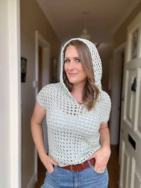 Adult Crochet Hoodie Pattern with Granny Stitch