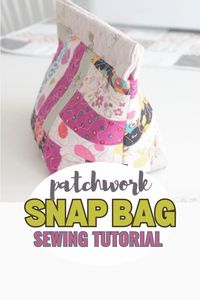 Have you been looking for a cute sewing idea to use up some of those fabric scraps in your stash? Well, look no more because this adorable snap purse is exactly what you need! This snap purse project is super simple to make and the pouch looks so fun and attractive with all those lovely colors! #easypeasycreativeideas #sewing #sewingtutorials #sewingprojects #bags #quilting #quiltideas #scraps #fabric #fabricscraps