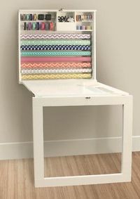 american crafts we r memory keepers fold down gift wrap station desk – Moiay