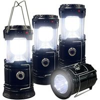 This collapsible camping lantern is equipped with high-intensity LED chips, providing 360-degree illumination coverage. It offers adjustable brightness, making it suitable for various lighting needs. The lantern is lightweight and portable, perfect for outdoor activities. It is built to be durable and waterproof, ensuring reliability in challenging environments. With dual charging options (solar and USB), it is convenient and versatile. Overall, this lantern is a reliable and versatile lighting