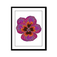 Purple flower framed art | Pansy flower print framed | Gallery wall art | Picture frames art | Wall art ideas | Purple flower bedroom art | Purple flower illustration #PurpleFlowers #PurpleFlowerArt #FlowerDesign #AbstractFlowers #FramedArtwork #FlowerGraphics