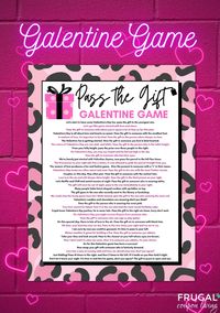 Galentine Pass the Gift Printable - Fun Valentine's Day Game for the Girls – Frugal Coupon Living