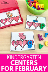 These low-prep kindergarten centers for February are a fun way to add more literacy and math practice to your daily learning routine. In this post, I'm sharing low-prep February centers that are perfect for your literacy and math stations. Click here to take a closer look at these seasonal centers for February.