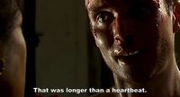 "That was longer than a heartbeat." ~28 Days Later