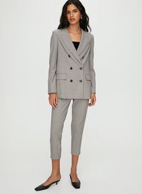 SAMUEL BLAZER - Plaid double-breasted blazer