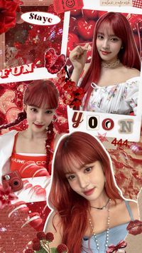 ❤️‍🩹🍒⏰📍#yoon #stayc #wallpaper