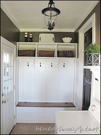 Mud Room - How to Add “Old House” Character & Charm to Your Newer Home {Step 3} | Beneath My Heart