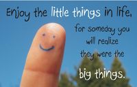 Kurt Vonnegut — 'Enjoy the little things in life because one day you`ll look back and realize they were the big things.'