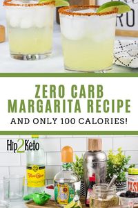 Our zero carb margarita recipe is one of our favorite spring cocktails! Most restaurant margaritas have upwards of 10-14 grams of carbs and tons of calories. This low-calorie margarita is sugar-free and keto-friendly.