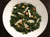 Kale Salad with Pancetta and Pecorino Recipe | Ina Garten | Food Network