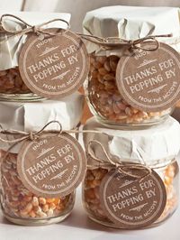 edible wedding favors with popcorn