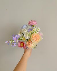 bridesmaid bouquet lineup from 5 different weddings 💫