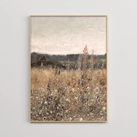 Wildflower Field Print Vintage Flower Field Digital Wall Art - Etsy