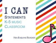 This set of "I Can Music Statements" includes over 100 "I Can" statements for…