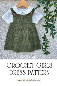 Create a stunning handmade outfit with our adorable crochet girl’s dress pattern. Perfect for beginners and seasoned crocheters, this easy-to-follow pattern will guide you in making a beautiful dress that’s perfect for any occasion. Start your next crochet project today and make a charming dress for your little one. Available now on Etsy! #CrochetDress #GirlsDressPattern #HandmadeFashion #CrochetForKids #EtsyPattern