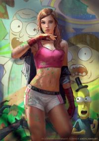 Summer - Rick & Morty fanart (kindda) by andyliongart on DeviantArt #rickandmorty #rick #picklerick #morty #wubbalubbadubdub #getschwifty #ohgeez #memes #funny