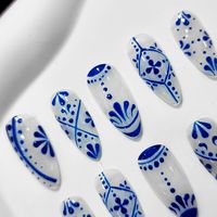 Add a touch of elegance to your nails with our Porcelain Spanish Tile Ceramic Nail Art - featuring Talavera Blue and White designs on Oval Acrylic Press On Nails. This custom set is perfect for gifting, making it an ideal choice for her. Simply apply with gel glue for stunning nail art. 🌸Thank you for supporting my small business.🌸 You can reuse all the nails you purchased from us multiple times, if you handle them with care 📦𝐖𝐡𝐚𝐭 𝐜𝐨𝐦𝐞𝐬 𝐰𝐢𝐭𝐡 𝐲𝐨𝐮𝐫 𝐩𝐫𝐞𝐬𝐬 𝐨𝐧 𝐧𝐚𝐢𝐥 𝐤𝐢