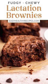 Nourishing and delicious homemade lactation brownies! These brownies may help with breastmilk production or they are just a delicious snack to enjoy instead! This recipe is dairy free and full of brewer's yeast, ground flaxseed, chocolate, and rolled oats.