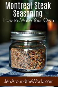 This Montreal Steak Seasoning will have you on the grill making those delicious steaks you love. This easy spice blend literally uses what you already have at home. Click over to see how you can kick your meat recipes up a notch!