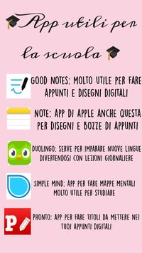 Ecco a te alcune app per aiutarti a studiare a scuola! Spero che vi possa essere utile✨🤍!