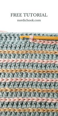 This crochet tutorial shows how to use surface crochet technique to make a straight line step-by-step. It includes detailed photo instructions. It is quite easy to make as it is based on a simple slip stitch. You can use multiple colors.